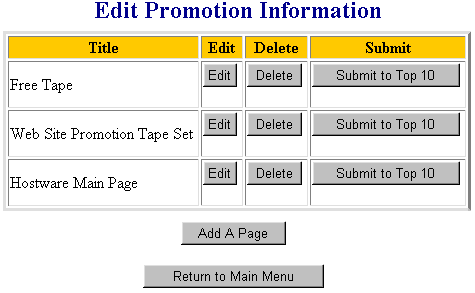 EZ-Submit Form Screen Capture